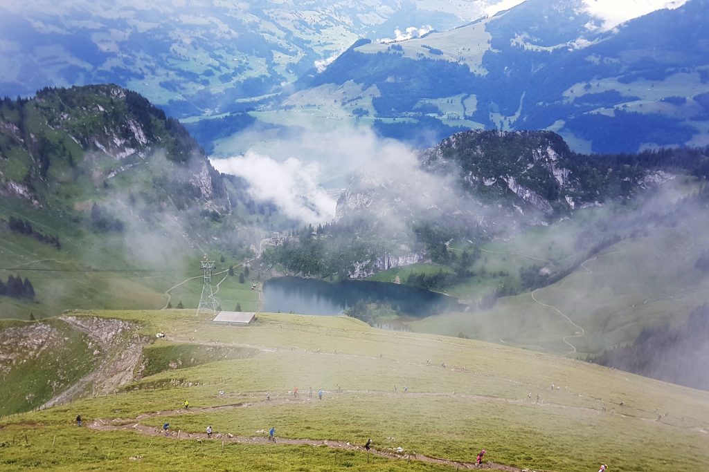 Vom Ziel oben sehen die letzten 2.5km nur halb so schlimm aus